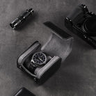 Portable PU Leather Watch Roll Box