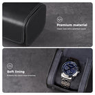 Portable PU Leather Watch Roll Box
