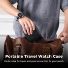 Portable PU Leather Watch Roll Box