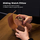 Portable PU Leather Watch Roll Box