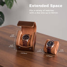 Portable PU Leather Watch Roll Box