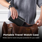Portable PU Leather Watch Roll Box