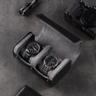 Portable PU Leather Watch Roll Box