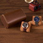 Portable PU Leather Watch Roll Box