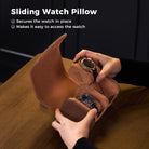 Portable PU Leather Watch Roll Box