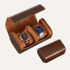 Portable PU Leather Watch Roll Box