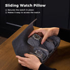 Portable PU Leather Watch Roll Box