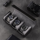 Portable PU Leather Watch Roll Box