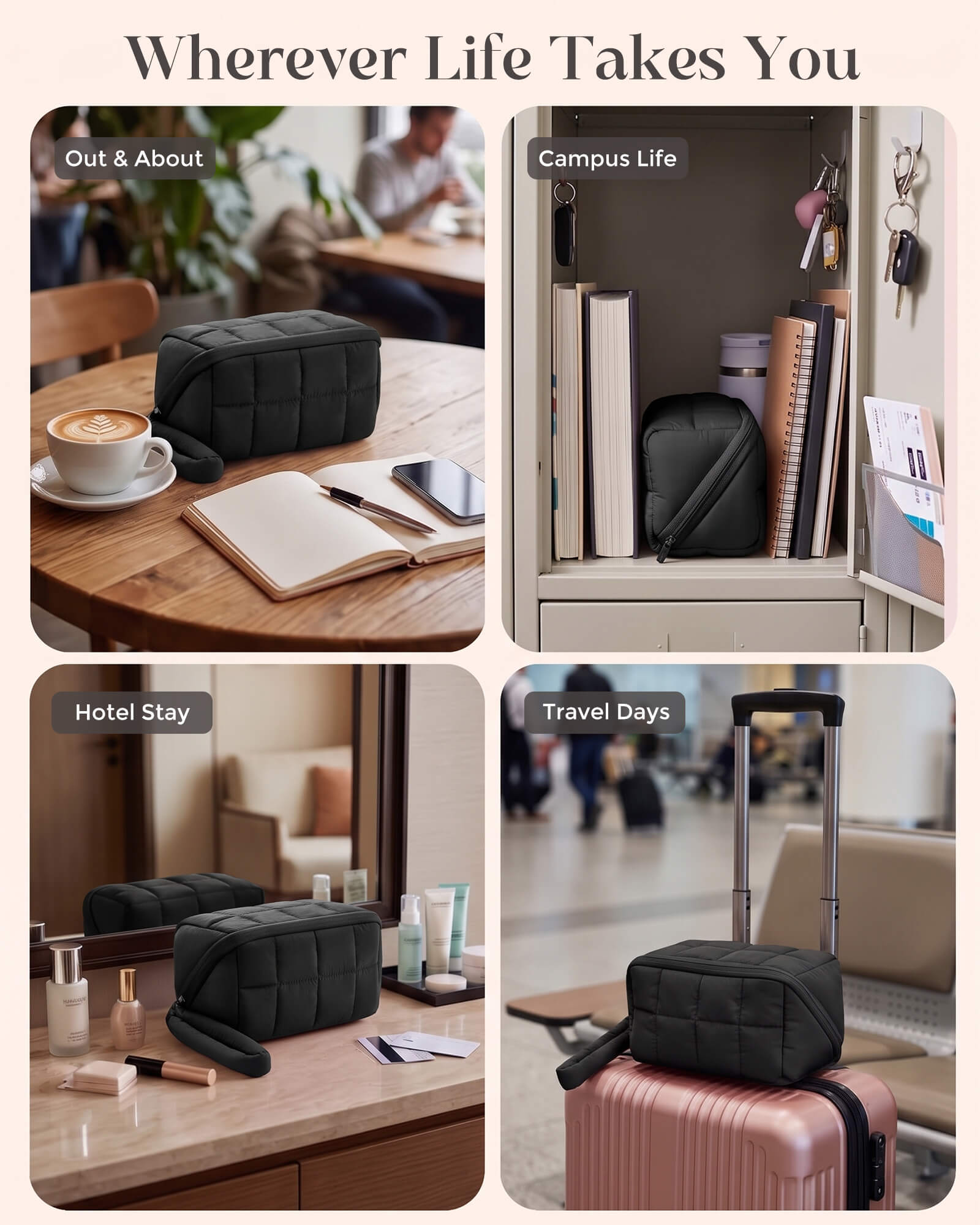 Ultra-Light Travel Makeup Organizer Bag - Preorder