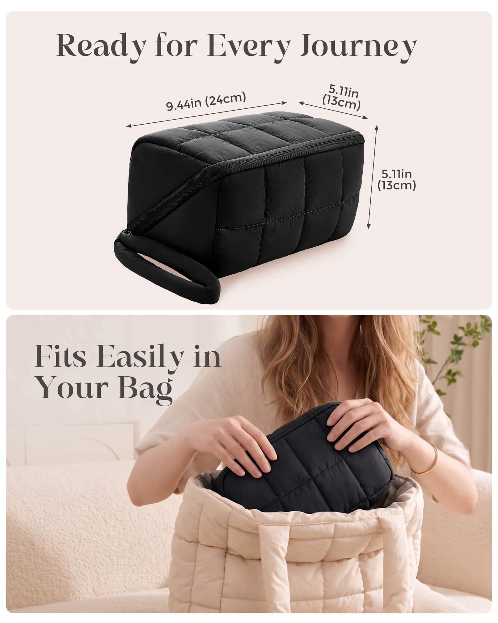 Ultra-Light Travel Makeup Organizer Bag - Preorder