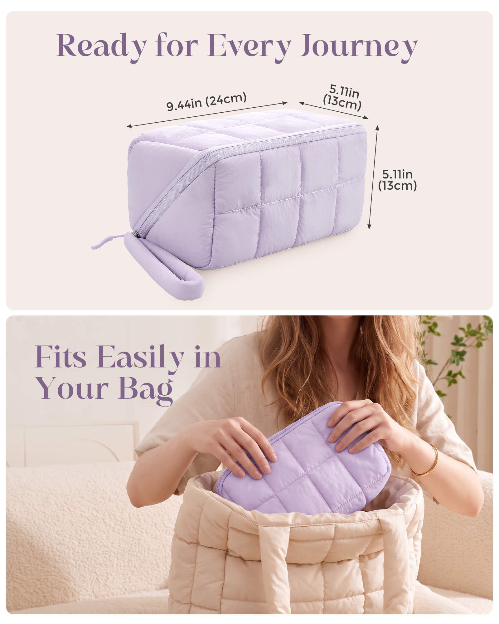 Ultra-Light Travel Makeup Organizer Bag - Preorder