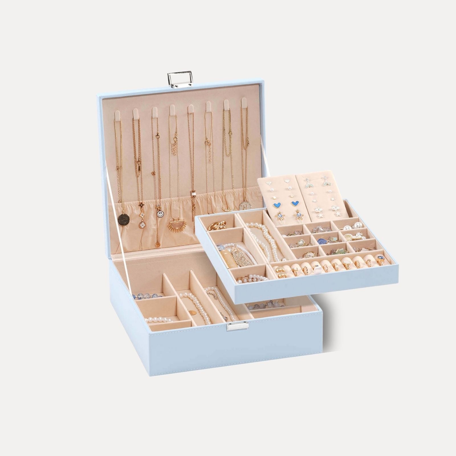 Large Leather Jewelry Box