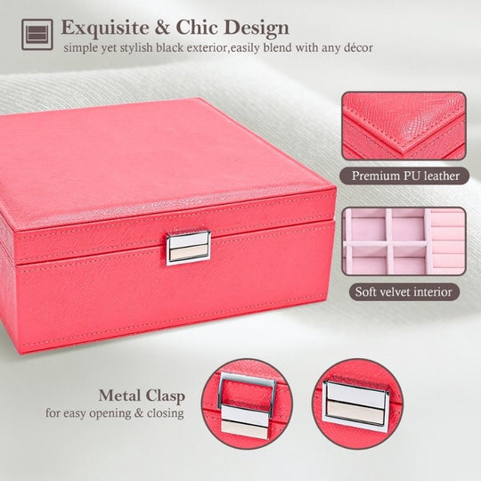 Large Leather Jewelry Box