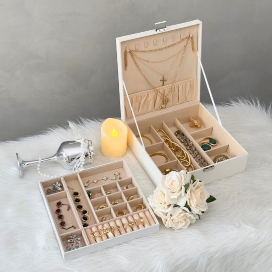 Large Leather Jewelry Box