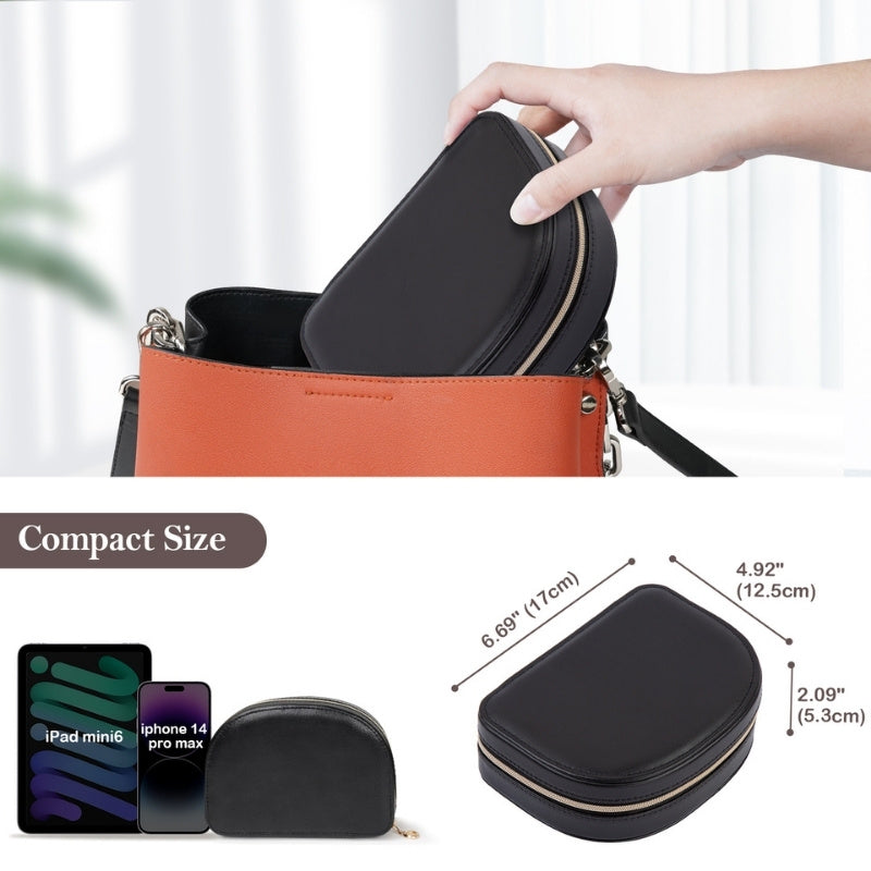 Small Seashell-shaped Travel Jewelry Box