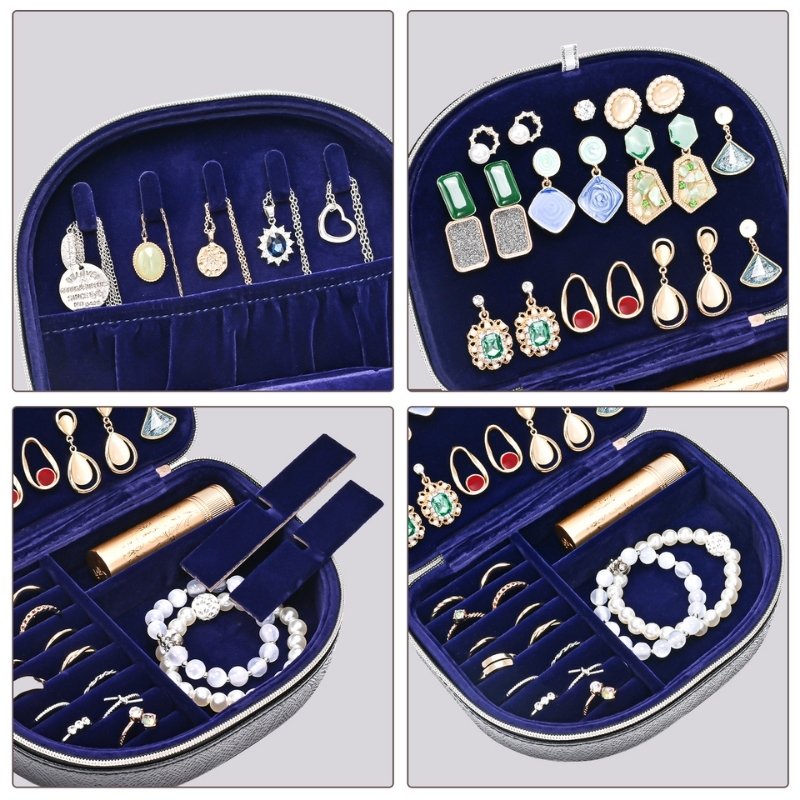 Small Seashell-shaped Travel Jewelry Box