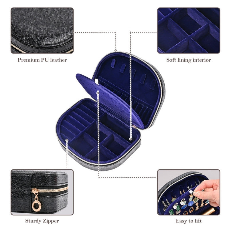 Small Seashell-shaped Travel Jewelry Box