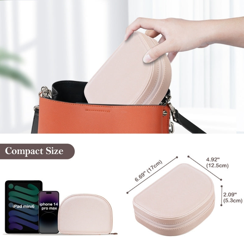 Small Seashell-shaped Travel Jewelry Box