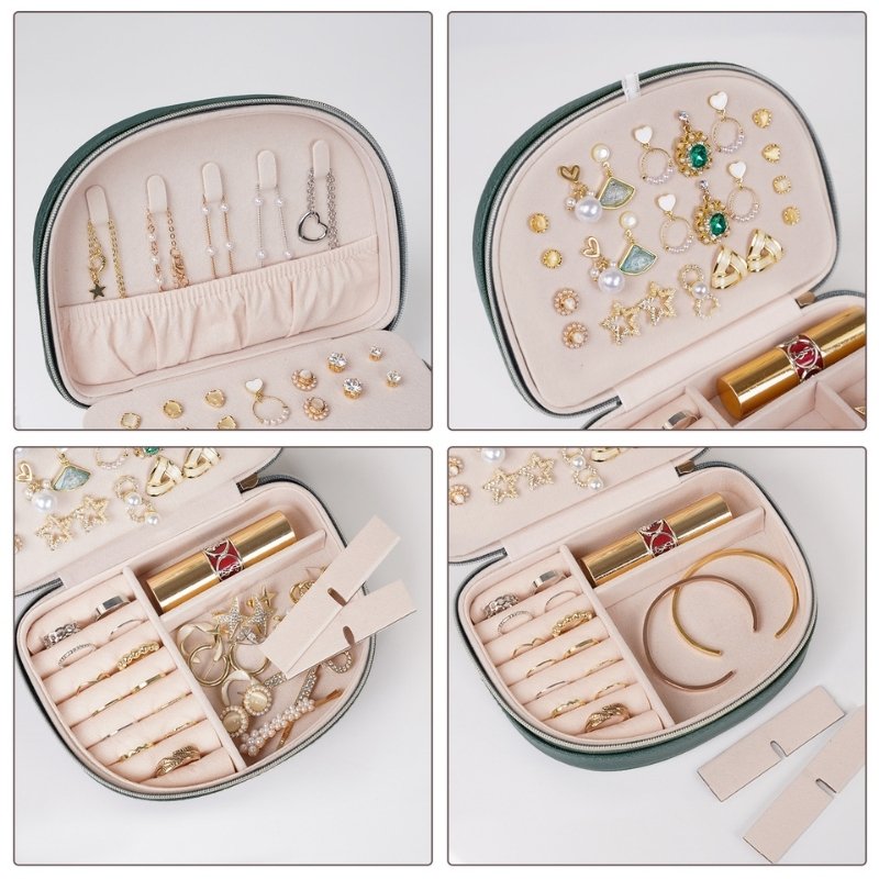 Small Seashell-shaped Travel Jewelry Box