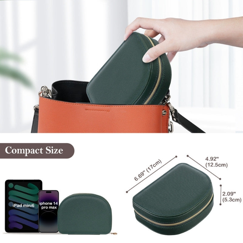 Small Seashell-shaped Travel Jewelry Box