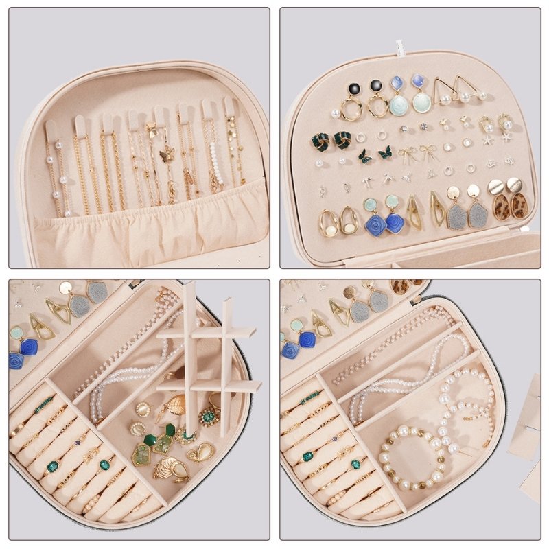 Small Seashell-shaped Travel Jewelry Box