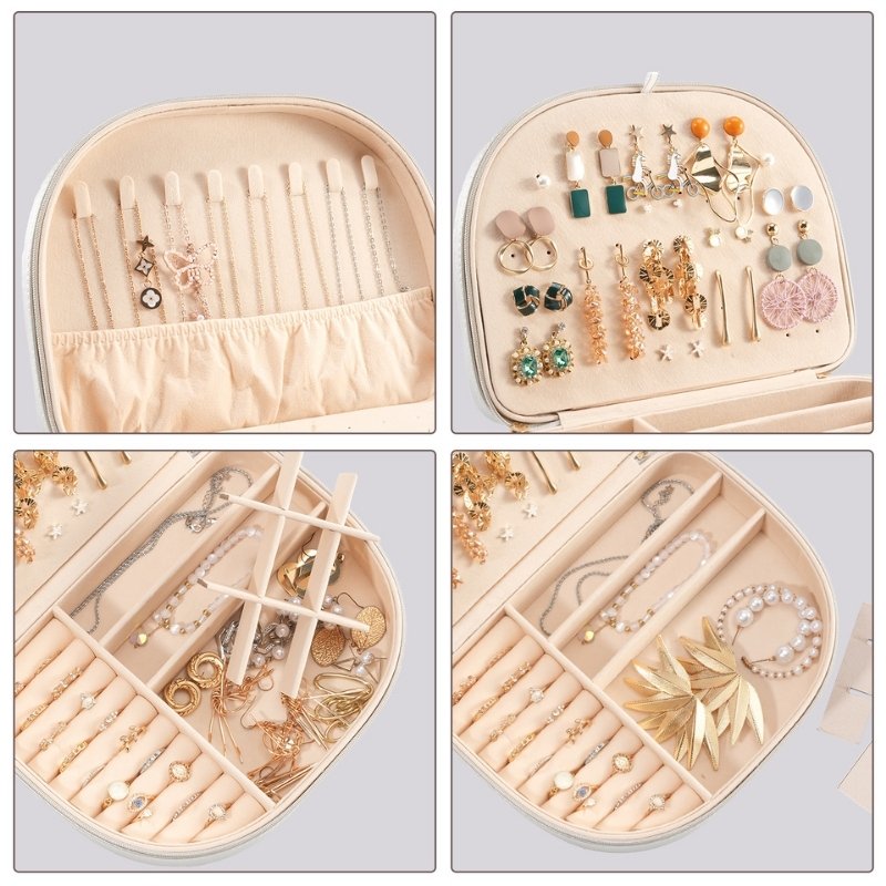 Small Seashell-shaped Travel Jewelry Box