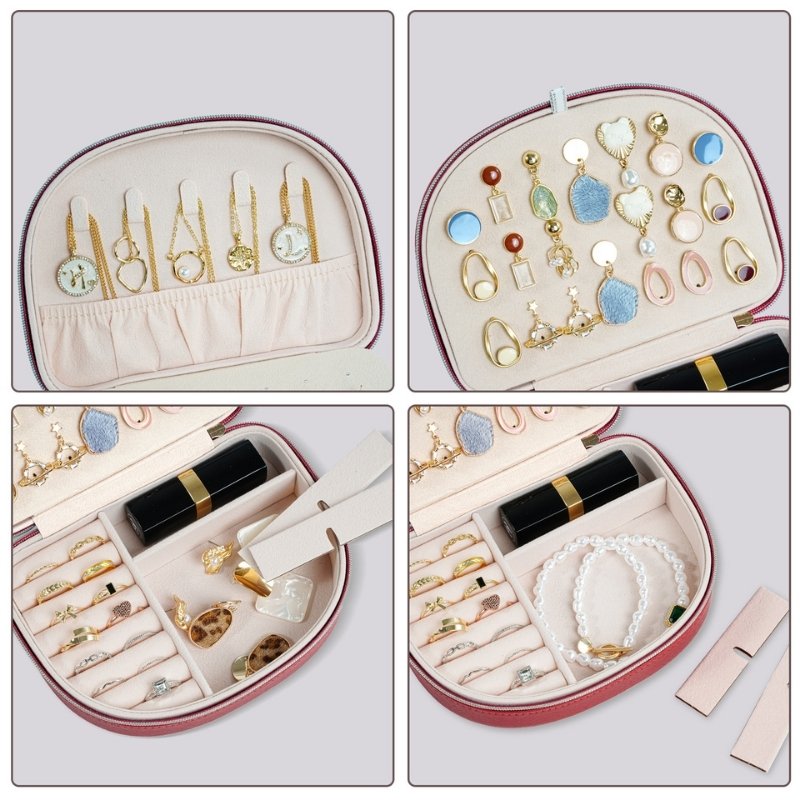 Small Seashell-shaped Travel Jewelry Box