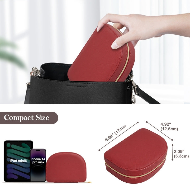 Small Seashell-shaped Travel Jewelry Box