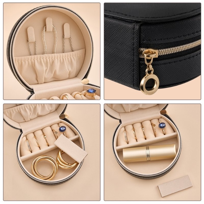 Small Seashell-shaped Travel Jewelry Box