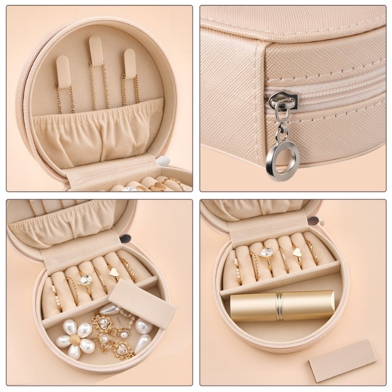 Small Seashell-shaped Travel Jewelry Box