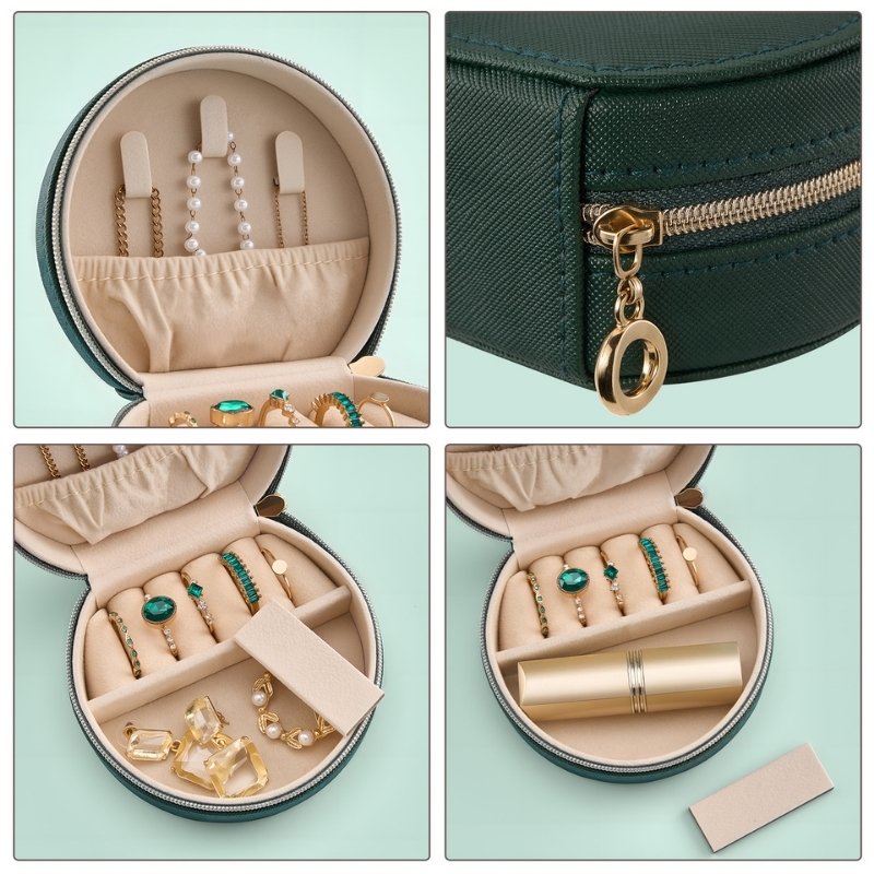 Small Seashell-shaped Travel Jewelry Box