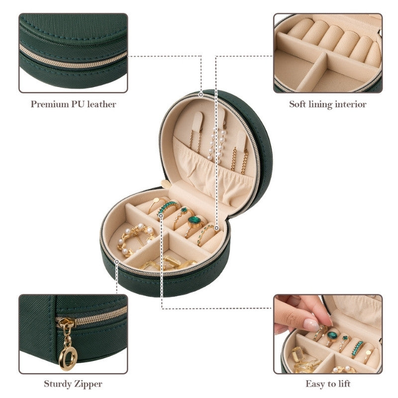 Small Seashell-shaped Travel Jewelry Box