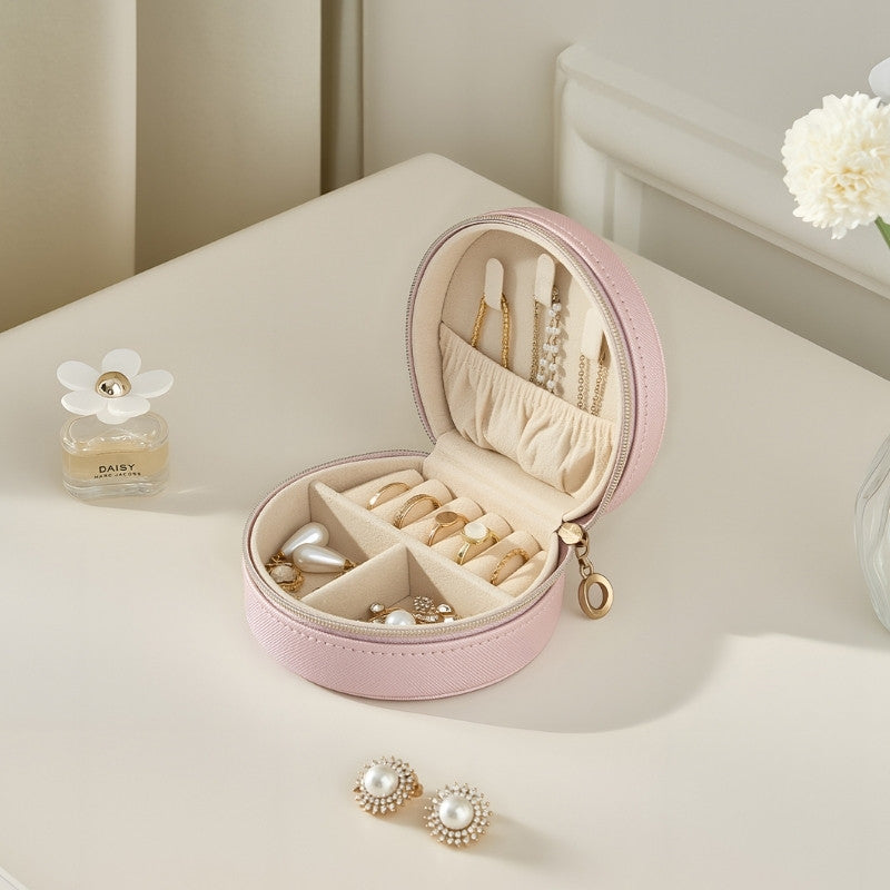 Small Seashell-shaped Travel Jewelry Box