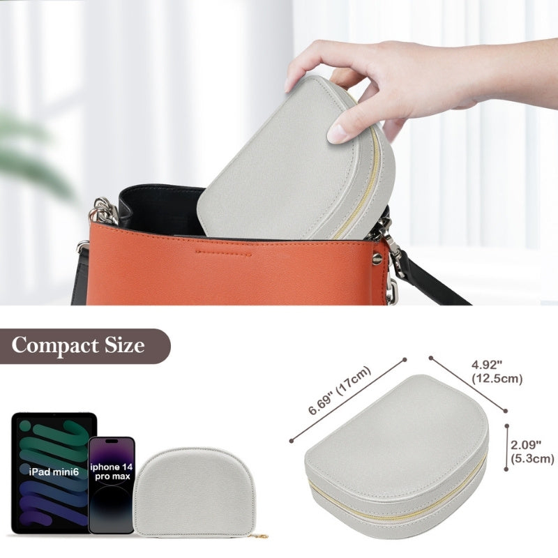 Small Seashell-shaped Travel Jewelry Box