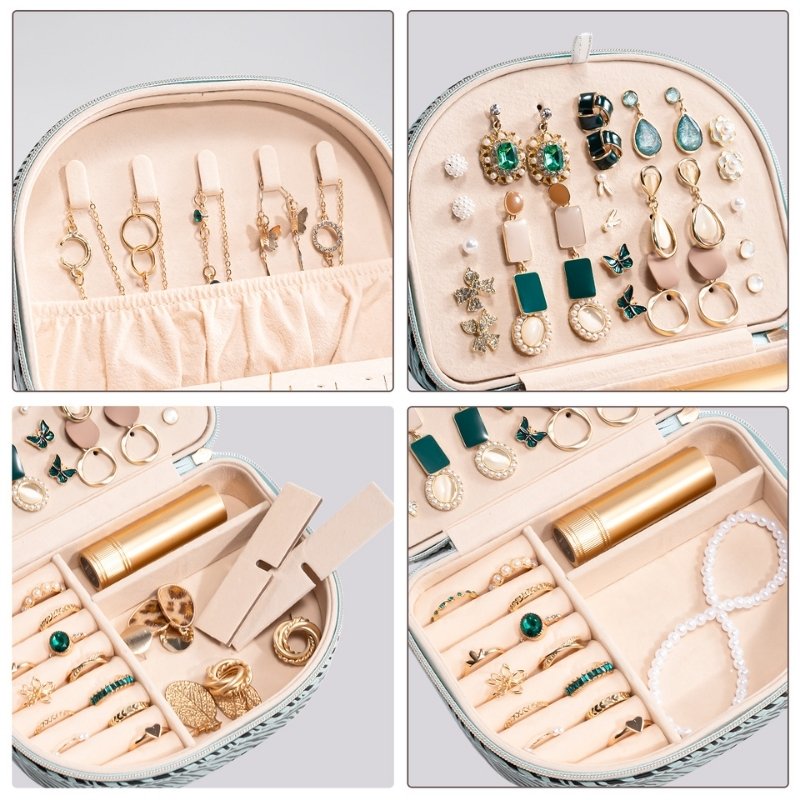 Small Seashell-shaped Travel Jewelry Box
