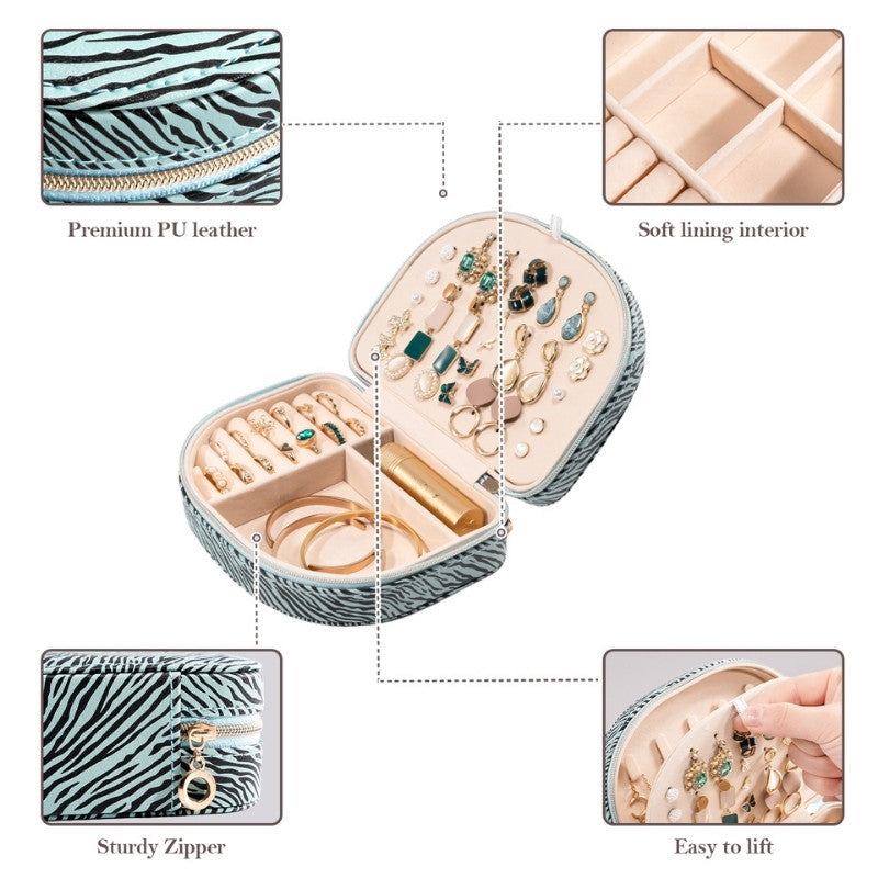 Small Seashell-shaped Travel Jewelry Box
