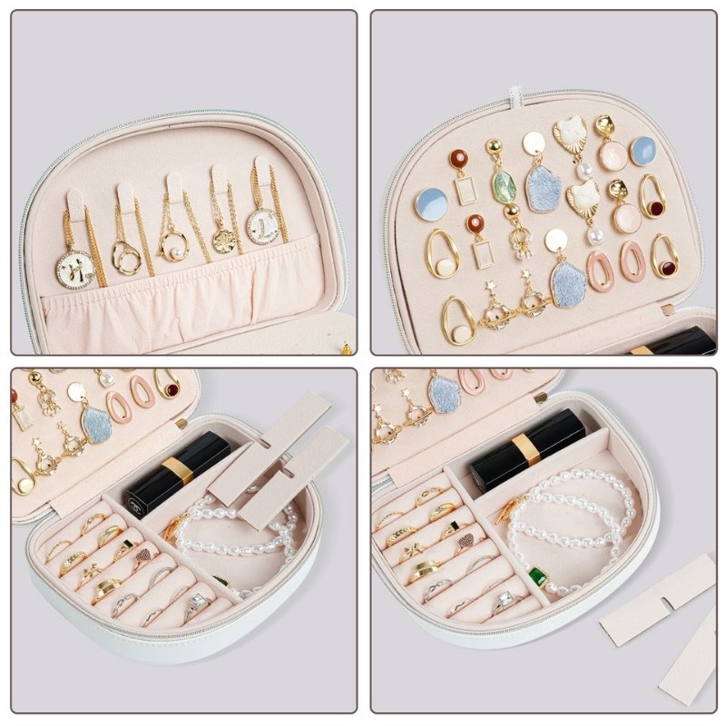 Small Seashell-shaped Travel Jewelry Box