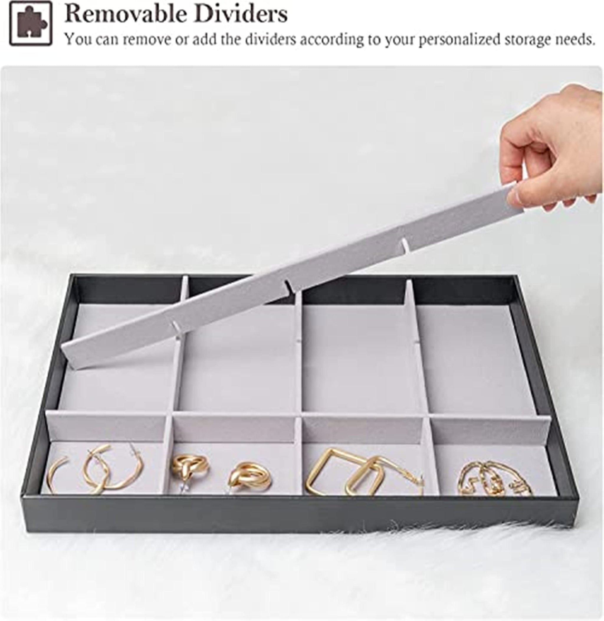 Jewelry trays stackable