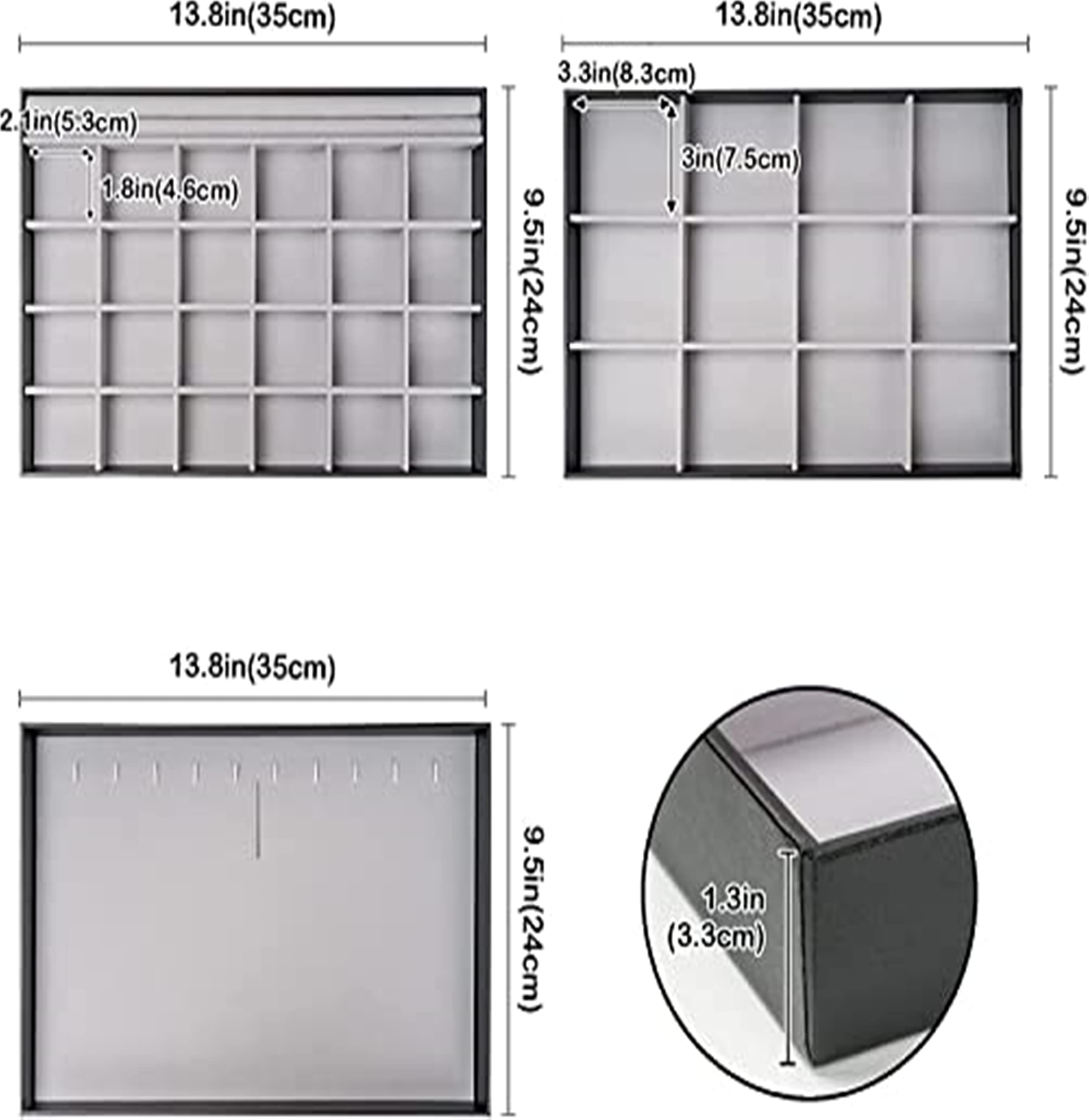 Jewelry trays stackable