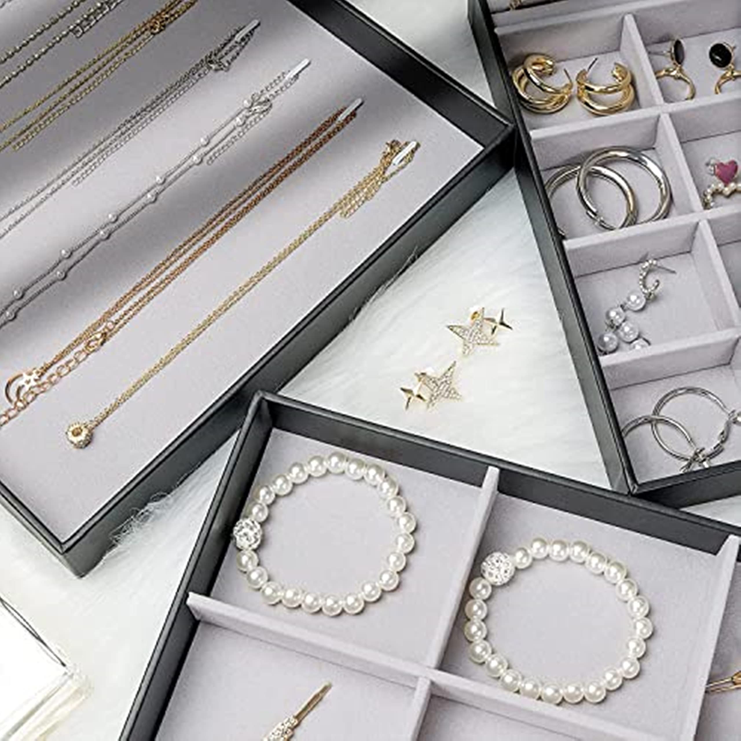 Jewelry trays stackable