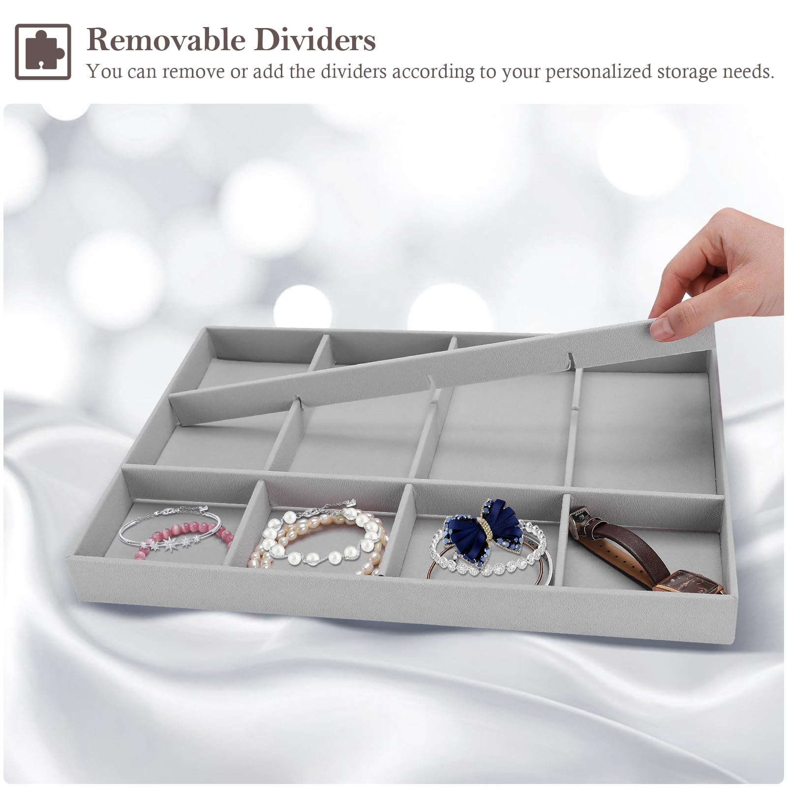 Jewelry trays stackable