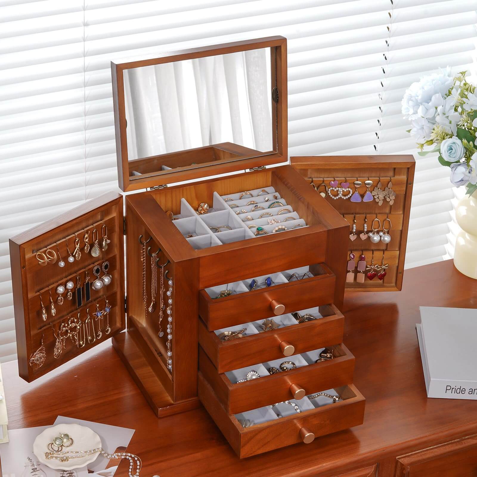 Large Wooden Jewelry Box
