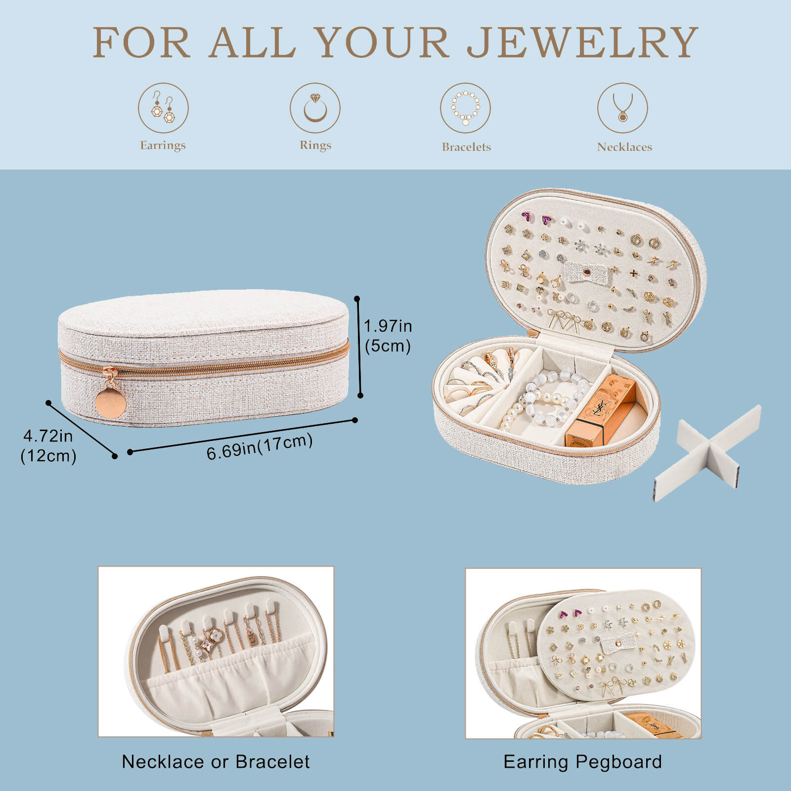 Travel Jewelry Organizer Box