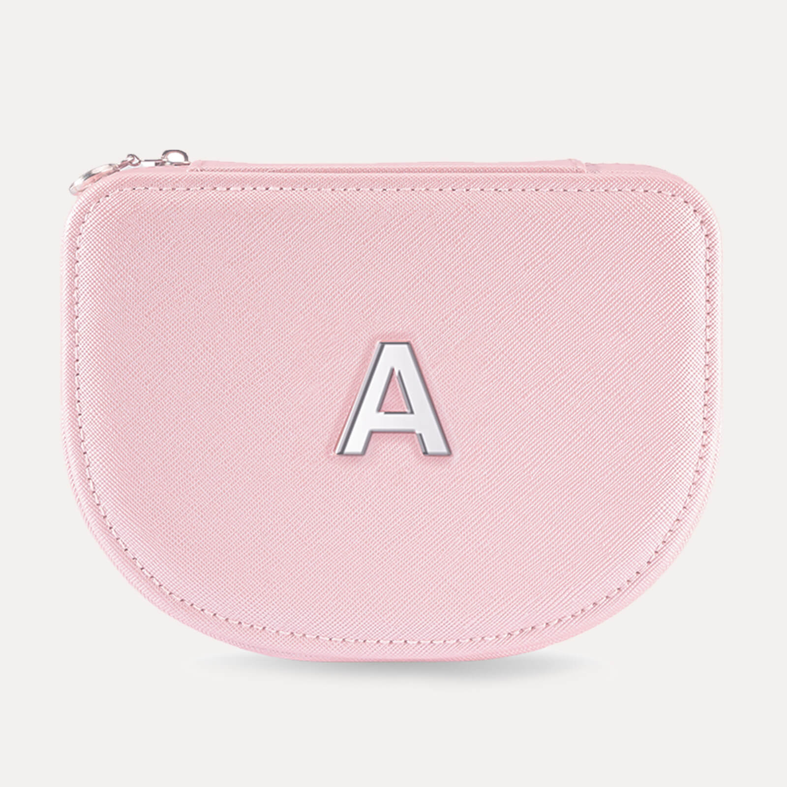 Personalized Travel Jewelry Case with Initial