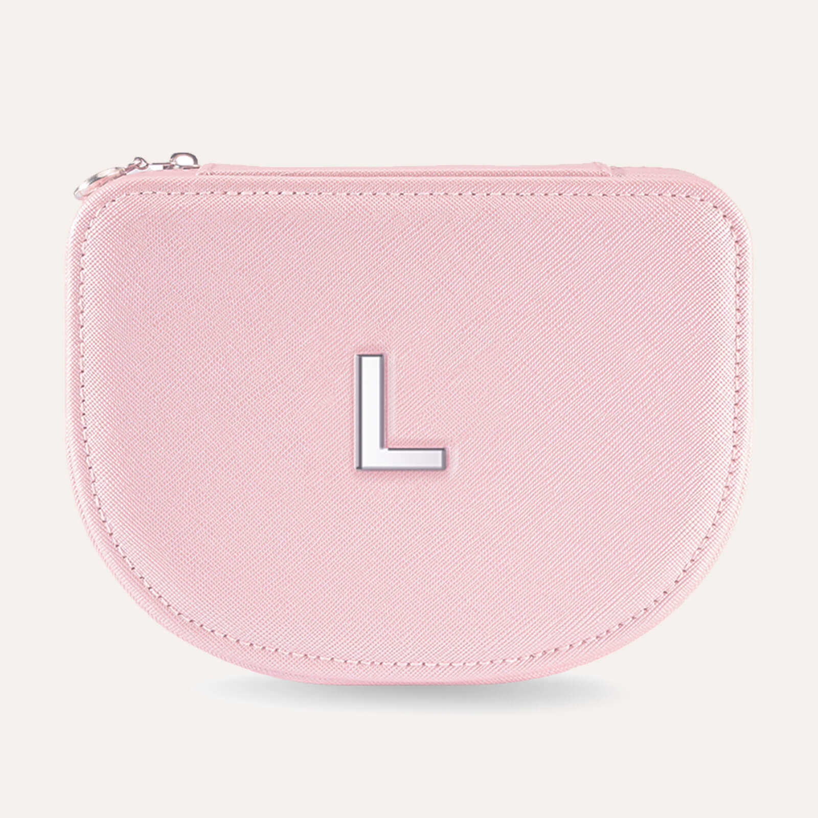 Personalized Travel Jewelry Case with Initial