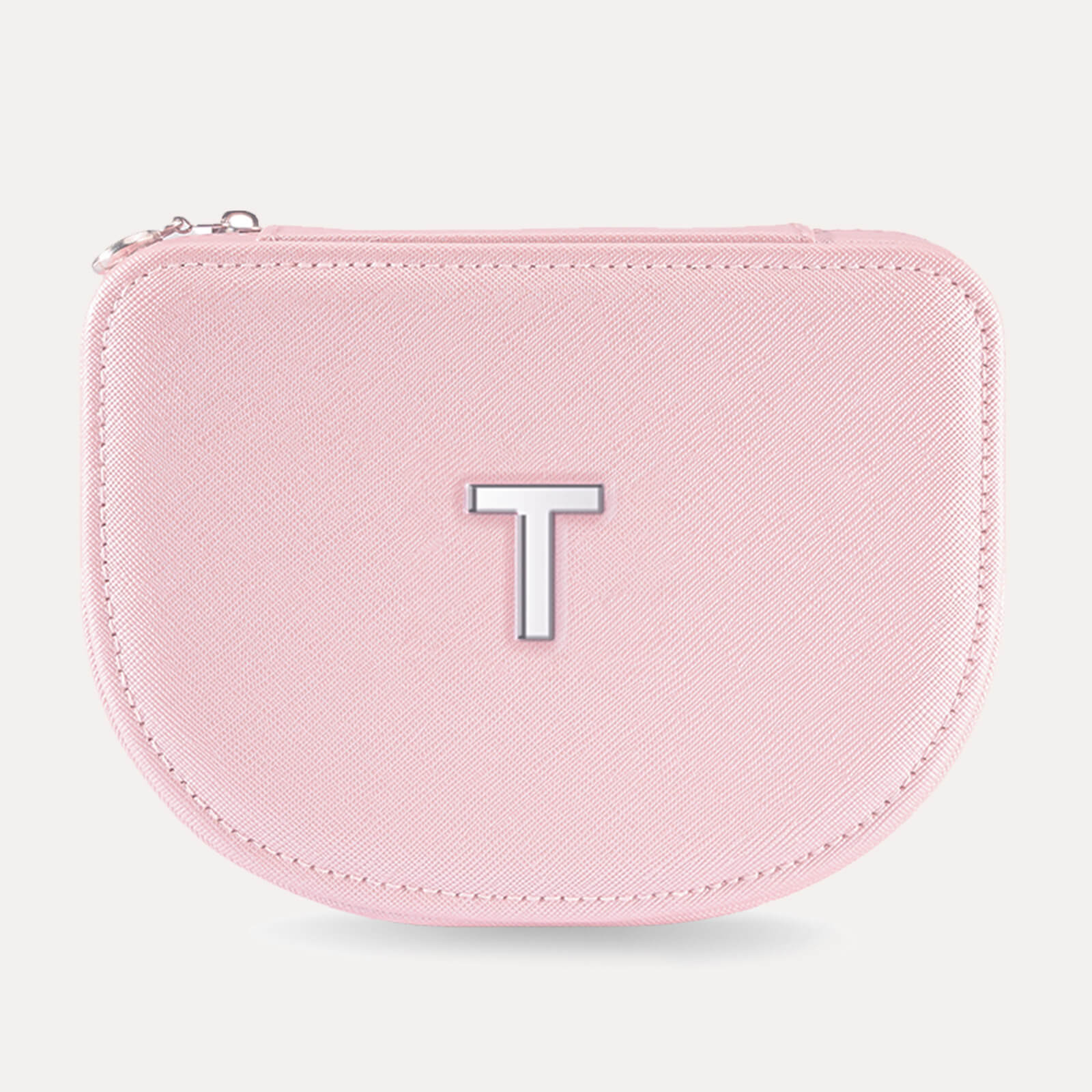 Personalized Travel Jewelry Case with Initial