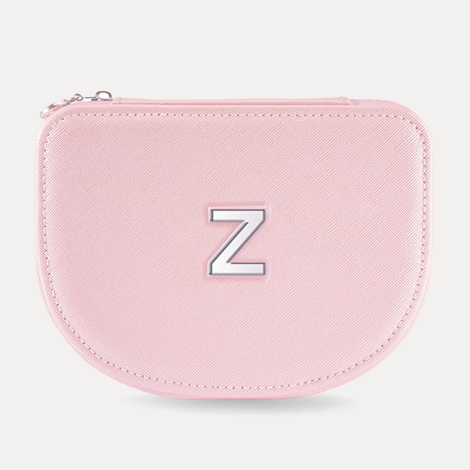 Personalized Travel Jewelry Case with Initial