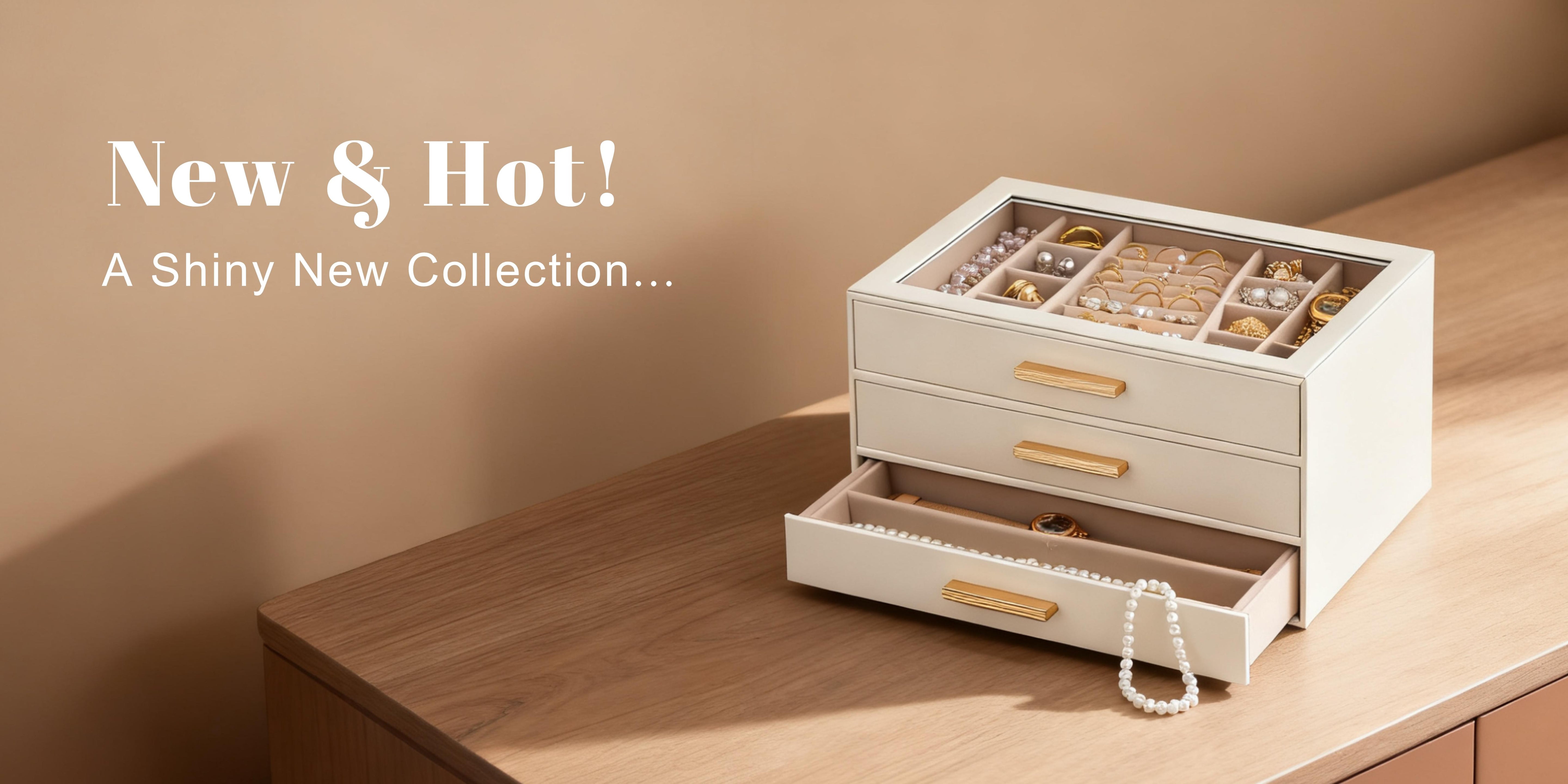 Luxury Leather Multi-Layer Jewelry Organizer