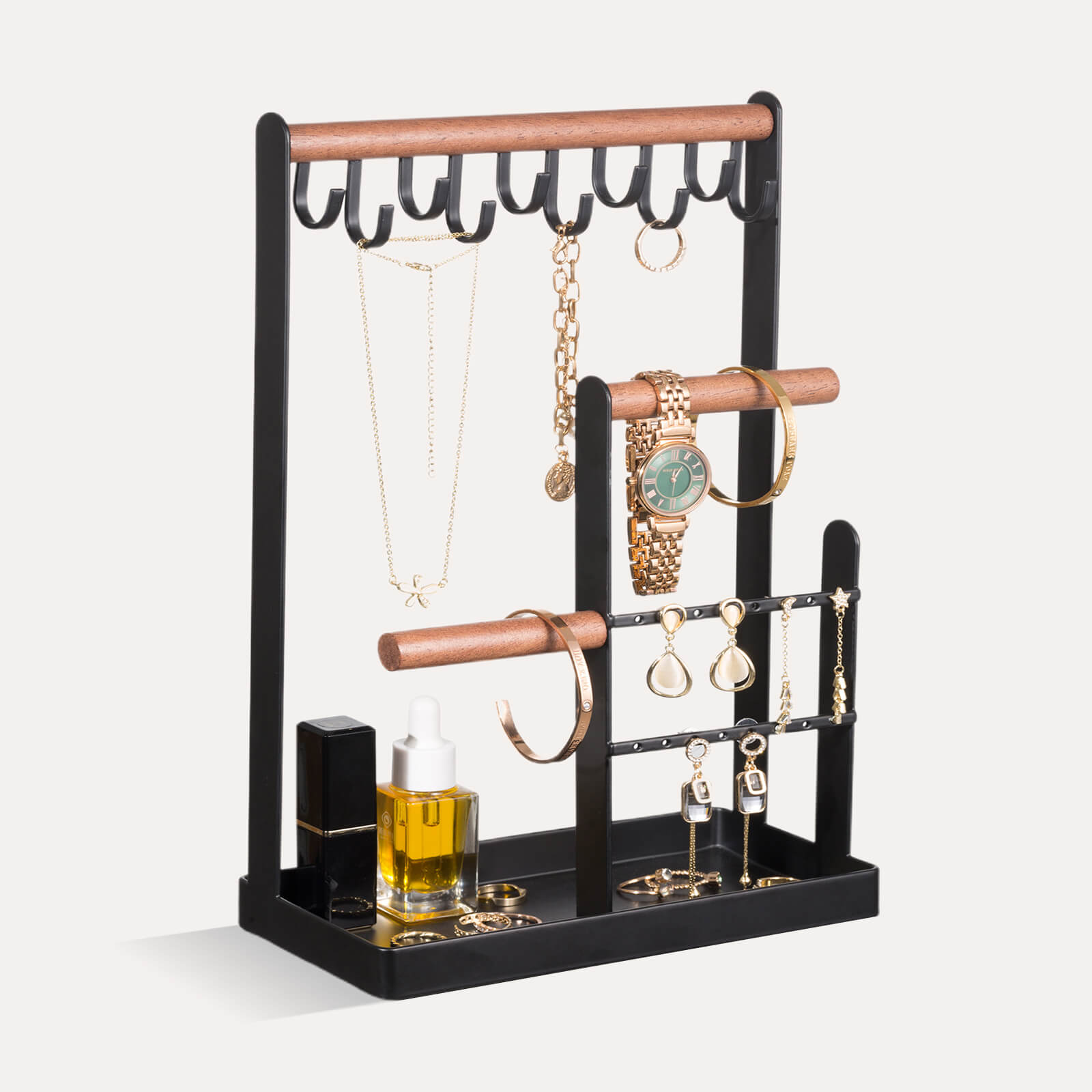 Jewelry Organizer Stand with Ring Tray