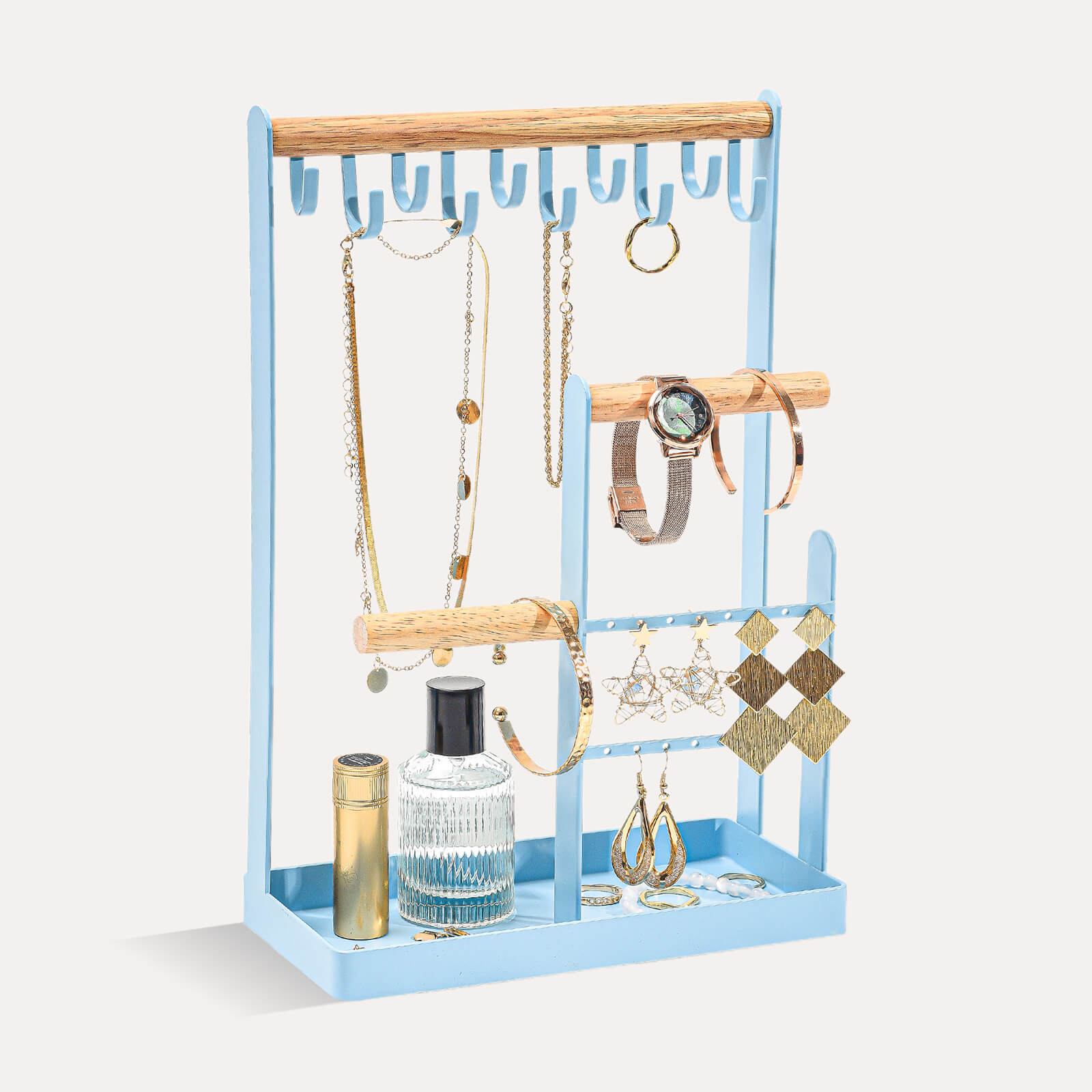 Jewelry Organizer Stand with Ring Tray